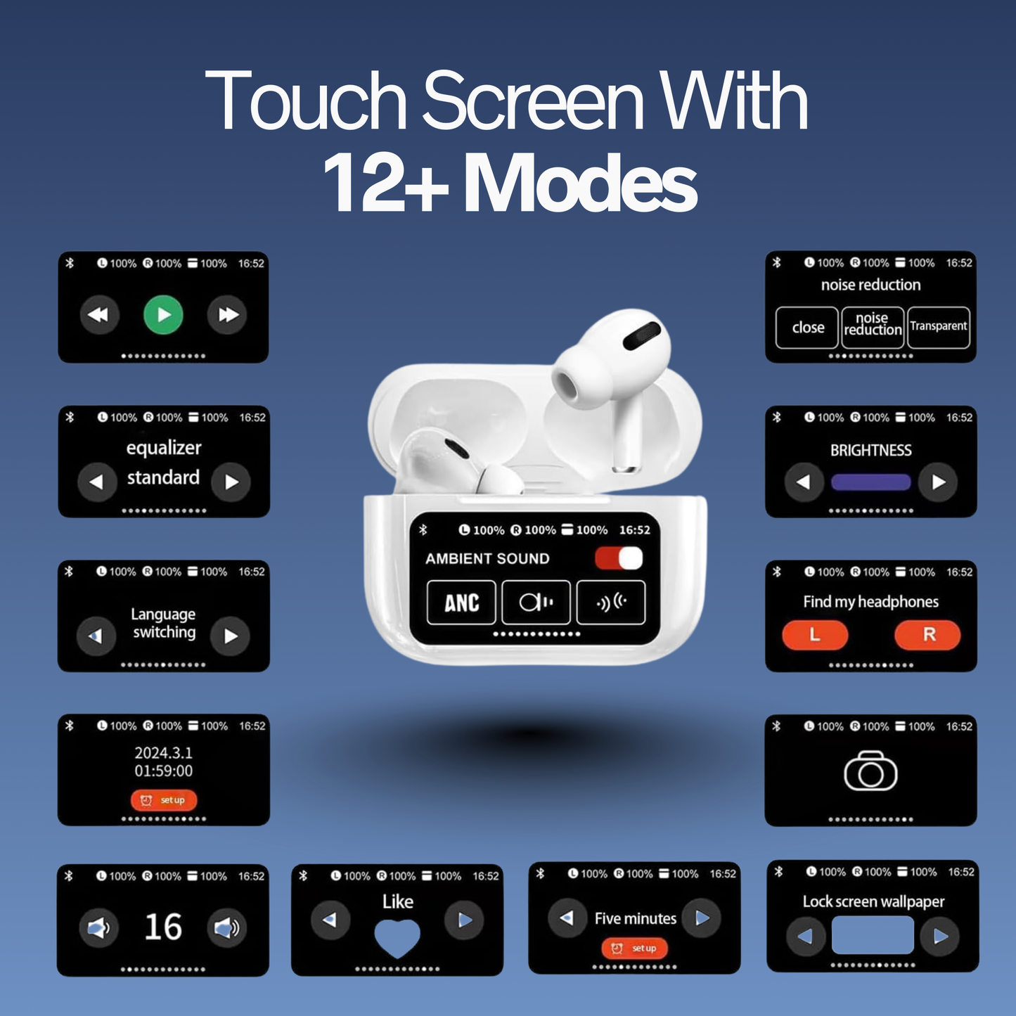 57Reflex™A9 Pro Touch Screen Earbuds