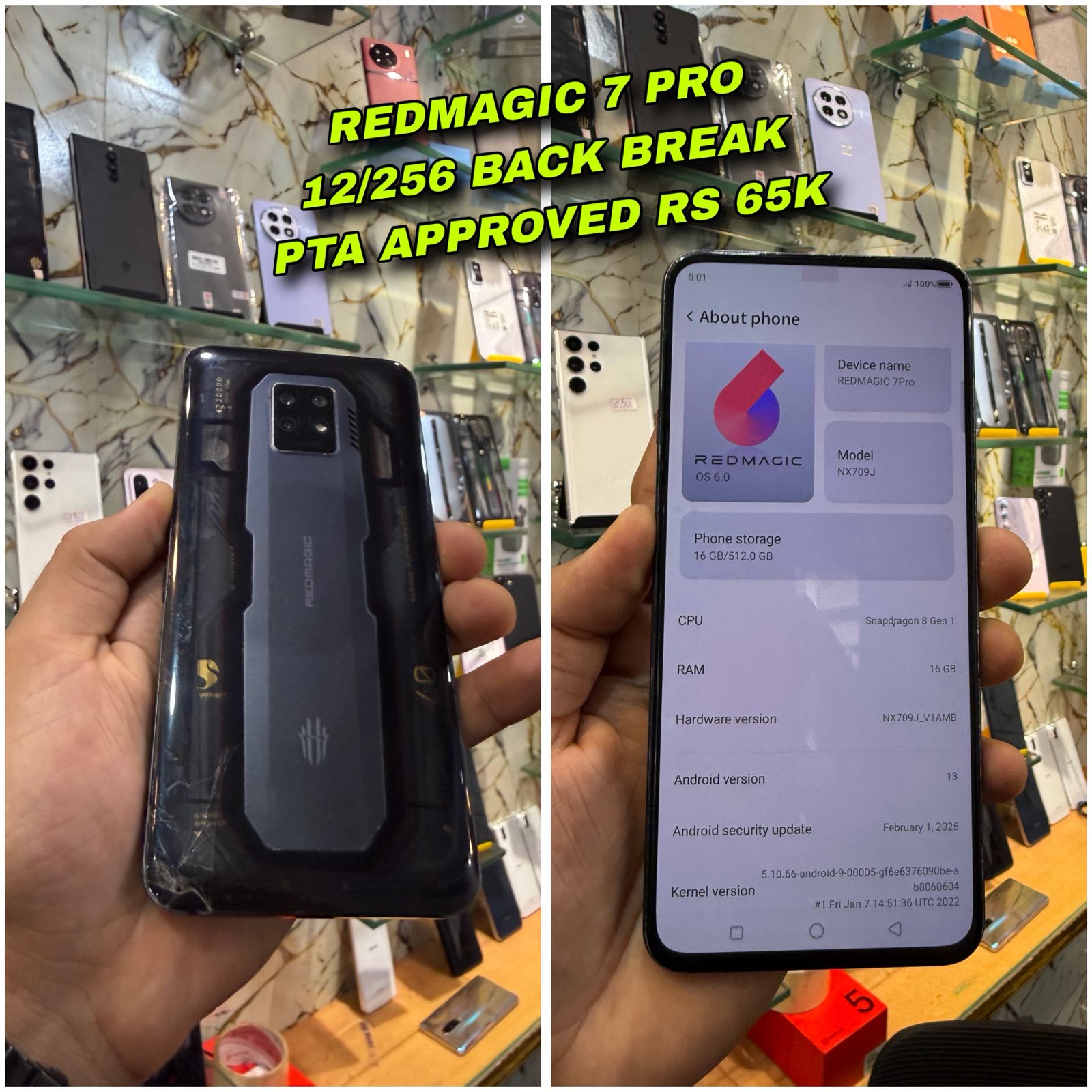 Redmagic 7 Pro 12GB / 256GB PTA Approved 🔥 Gaming Beast